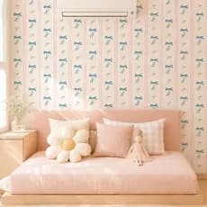 Papel de Parede Infantil Vintage Coquete lacinhos