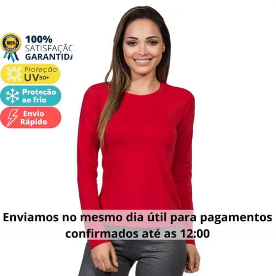 Camisas Proteção Solar Uv+50 Camiseta Segunda Pele Moda Praia Promoção Premium