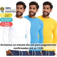 Camisa Proteção Solar Uv+50 Camiseta Segunda Pele Térmica Promoção Premium Várias Cores