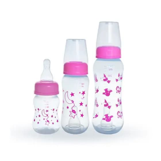 Mamadeira kit 3un (240ml, 150ml, 80ml)