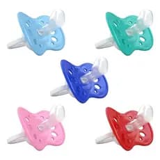Pacote de Chupetas com Bico de Silicone Achatado