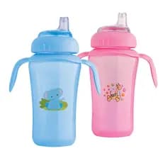 Copo de Transição Treinamento Infantil  Bebê com Alça Antivazamento e Bico de Silicone 330ml
