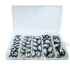 Kit 1kg De Chumbadas Oliva Diversas Para Pesca com Estojo