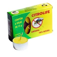 Vela Lamparina De Citronela 15g Repelente Natural Citrolife