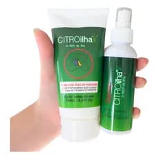 Kit Repelente Spray + Creme Citroilha De Ilha Bela Citronela