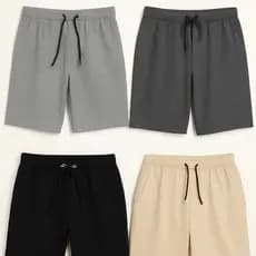 Kit 4 Bermudas Shorts De Moletom Masculina Básica Casual Confortável