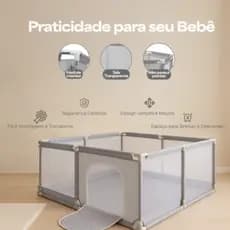 Cercadinho para Bebê Grande 180cm Dobrável Seguro Chiqueirinho
