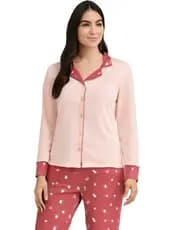 Pijama Americano De Frio Adulto Inverno Quentinho Longo Feminino Peluciado