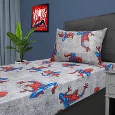 Jogo De Cama Infantil Homem-aranha Com Elástico Solteiro