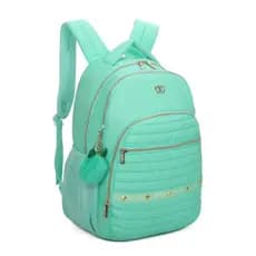 Mochila Escolar de Costas para Meninas Santino Rania – Verde Água Pistache