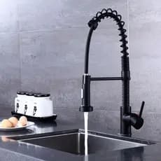 Torneira Gourmet Prizi Monocomando Preta KE-6115 para Cozinha