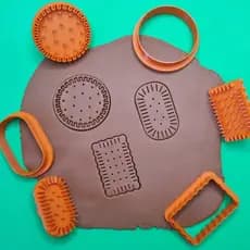 Cortador de Biscoito Tipo Maizena Antiga Moldes para Bolachas Caseiras e Massas Doces