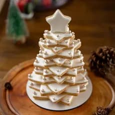 ⭐ Cortador Biscoito ÁRVORE DE NATAL 3D | Kit 6 Estrelas | Cookies e Pasta Americana | Confeitaria Criativa