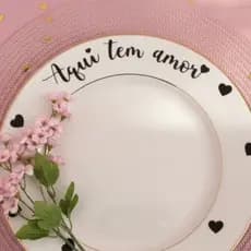 Adesivo Para Pratos Em Vinil Para Mesa Posta Frases