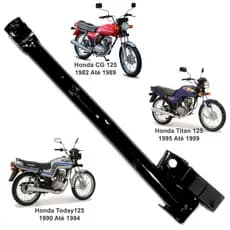 Cavalete Lateral Moto Titan 125 1995 A 1999 / Cg 125 1982 A 1989  Alongado Com Borracha
