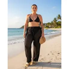 Saida de Praia Calca Feminina Moda Verao Plus Size diversas Cores