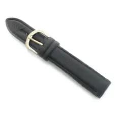 Pulseira De Couro Para Relógio Universal 17mm/18mm Preto