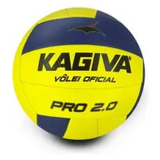 Bola De Vôlei Kagiva 2.0 Pro Costurada Cor Amarelo/azul