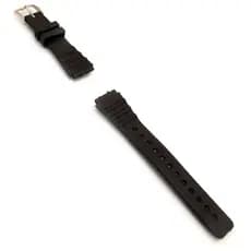 Pulseira Para Reposição Relógio Preta Plástico 21mm