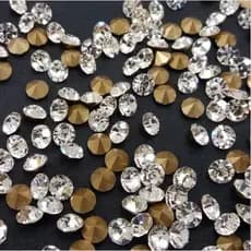 Ponto Strass Luz Ss28 Pacote 100 Pedras Chinelo Bordado e Bijuterias 6mm
