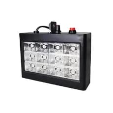 Strobo Rítmico 12 Leds Branco 15w Dj Iluminação Festa Balada Tomada Bivolt
