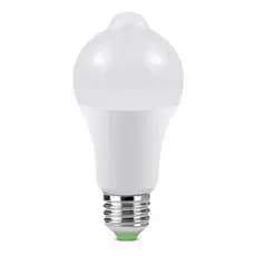 Lâmpada Com Sensor 12w  De Presença Branco Frio Bivolt