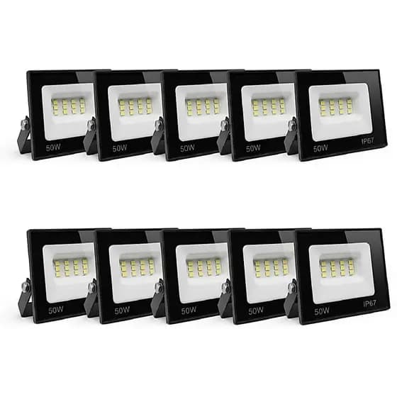 Refletor Led 50w Smd Prova D Água Ip67 Holofote 6500k  KIT 4 / KIT 10