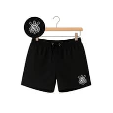 Bermuda Masculina Tectel Para Treino Corinthians Bermuda de Elastano Mauricinho Para Todas as Ocasiões