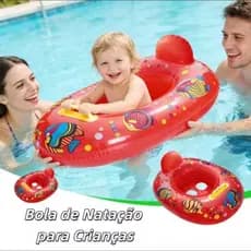 Boiá infantil para natação flutuante com Encaixe para as Pernas,Anti-Rolamento + Segura Antibactérico 3A