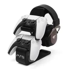 Suporte para 2 controles Dualsense e Suporte para Fone de ouvido/HeadSet/HeadPhone