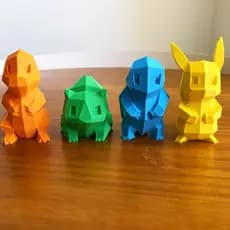 Pokémon, kit com quatro Pokémons decorativos