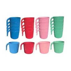 Kit 20 Canecas Plástico Empilhável Para Festas, crianças, merenda, cantina, escola