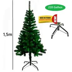 Arvore Natal 150cm - 220 Galhos Pe De Ferro Pinheiro Verde Legimito