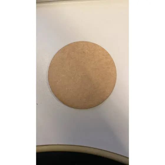 Porta Copo MDF Redondo 9 cm Cru para Personalização | Corte a Laser