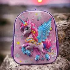 Mochila infantil menina unicornio creche escolar