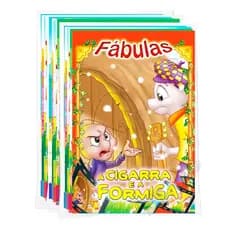 Kit 24 Livros Contos Infantis Fazendinha Do Lobato + Fábulas  + Coleções Clássicos a Pronta Entrega