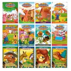 Kit 24 Livros para Crianças Fazendinha Do Lobato + Fábulas + Coleções Clássicos a Pronta Entrega