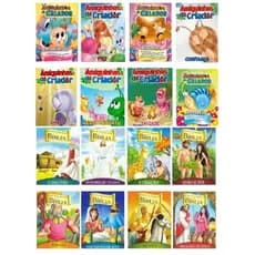 Kit 16 Historinhas para Crianças Contos Amiguinhos do Criador + A Criação Pronta Entrega