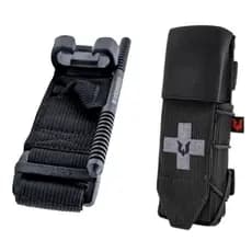 Kit Porta Torniquete + Torniquete Desmodus T-aph Profissional - Primeiros Socorros Tático Policial