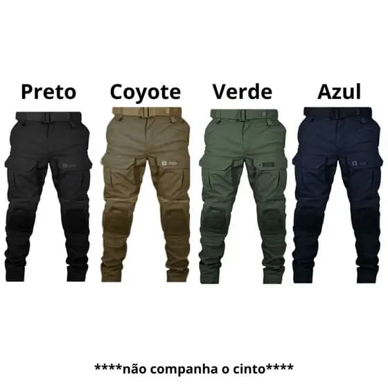Calça Tática RANGER Joelheira Policial Preta Tactical Dacs