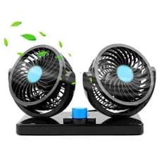 Ventilador Automotivo Duplo Auto Fluxo Para Carro Caminhão ou Vans LANÇAMENTO