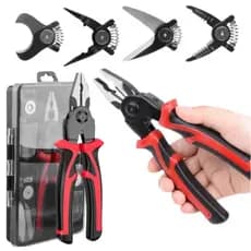 Alicate 5 Em 1 Multifuncional Ferramenta Kit 5 Bicos Ergonômico Isolamento Emborrachado Universal