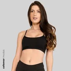 Top Fitness Nadador Feminino Suplex Alça Fina Academia Atacado