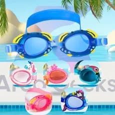 Óculos De Natação Anti-Embaçamento  Protetor De Ouvido Óculos de Mergulho Para Piscina Mar Diversão