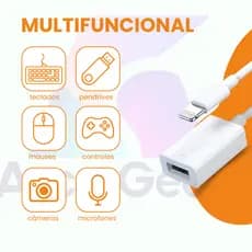 Cabo Adaptador USB 3.0 para Lightning iPhone Pen Drive
