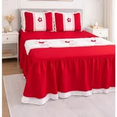 Colcha Casal e Queen Luxo 3 Peças Bordado Fuxico Elegante Super Oferta