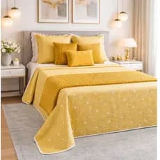 Kit Peseira cama casal queen king 4 peças canelada aveludada luxosa cama posta