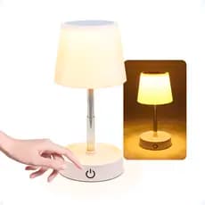 Lâmpada De Cabeceira Luminária Moderna Touch Quarto Escritório Abajur De Mesa Sem Fio Recarregável