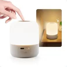 Abajur Quarto Luminária Led De Mesa Criado Mudo Recarregável Touch Cabeceira De Quarto Luz Estudos