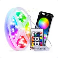Fita Led Cordão Pisca Pisca 20 Metros RGB Bluetooth Com Controle Remoto E Aplicativo A Prova D'Água
